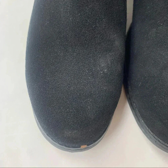 Toms Lacy Ankle Bootie Black and Grey Tassle Zipper Size 6.5 - Picture 4 of 13